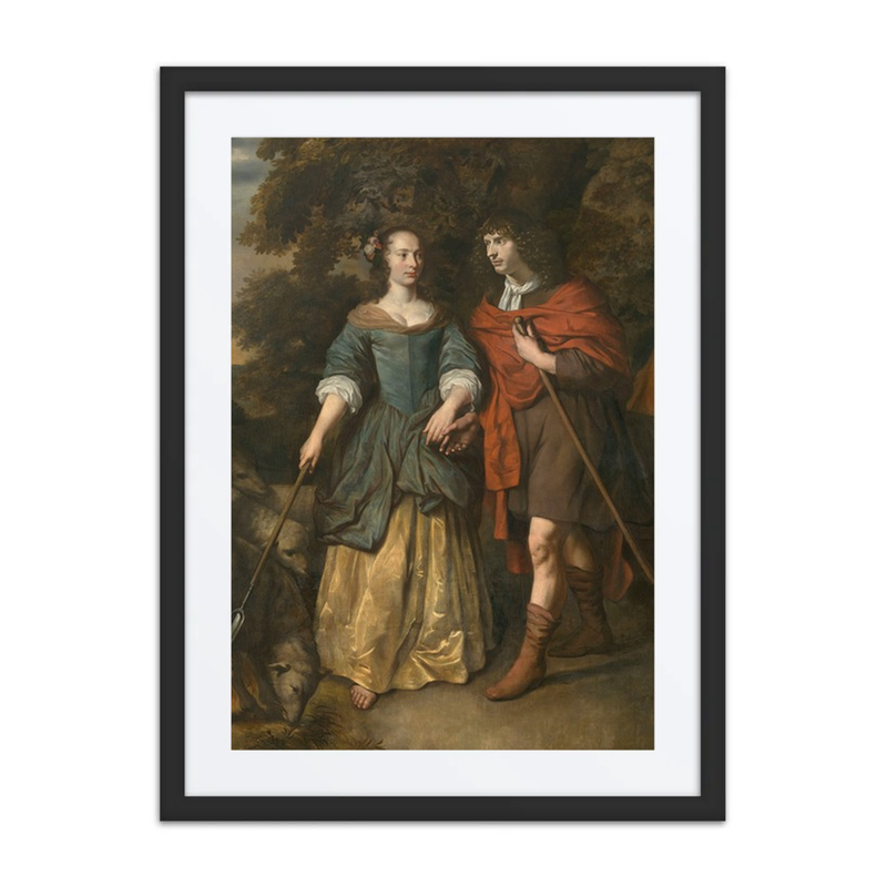 Young Couple in shepherd’s Costume
