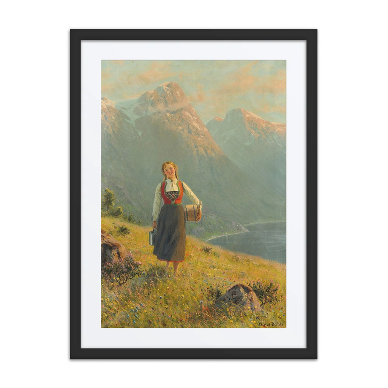 Young Girl by a Fjord