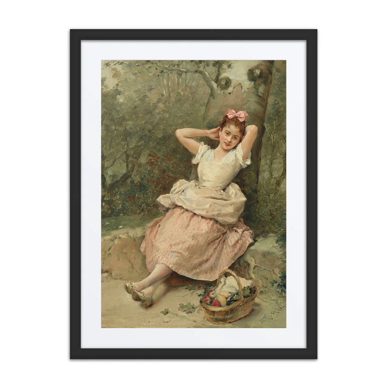 Young Girl by a Tree