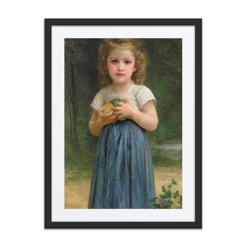 Young Girl Holding Apples