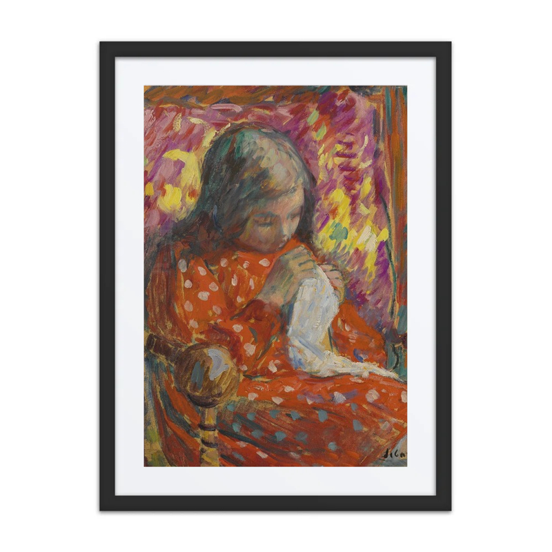 Young Girl Sewing