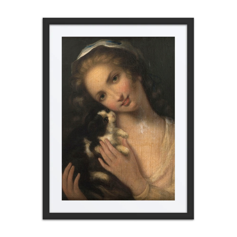 Young Girl with a Cat