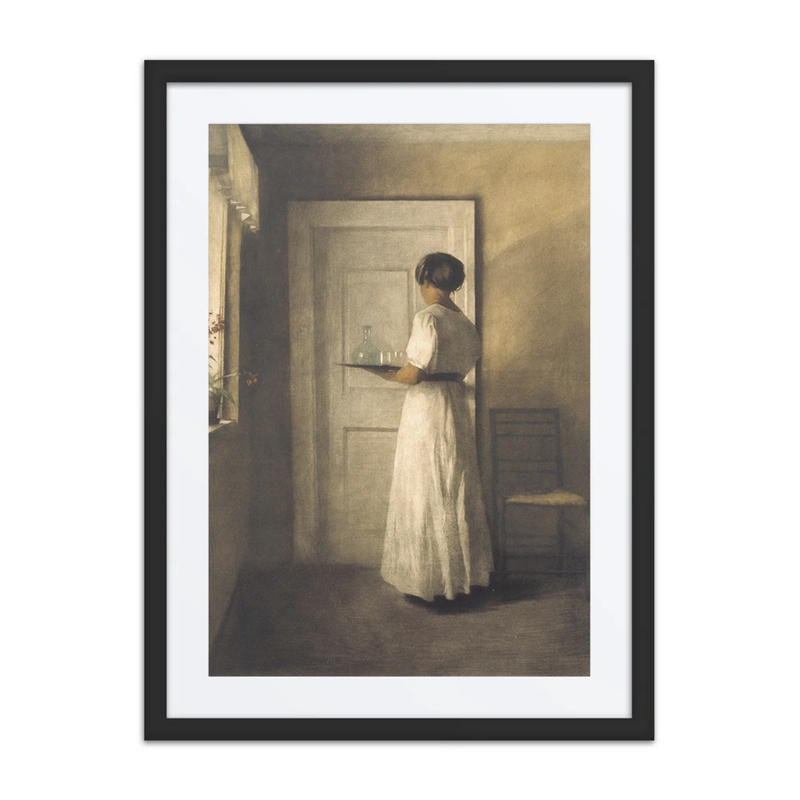 Young Girl with a Tray