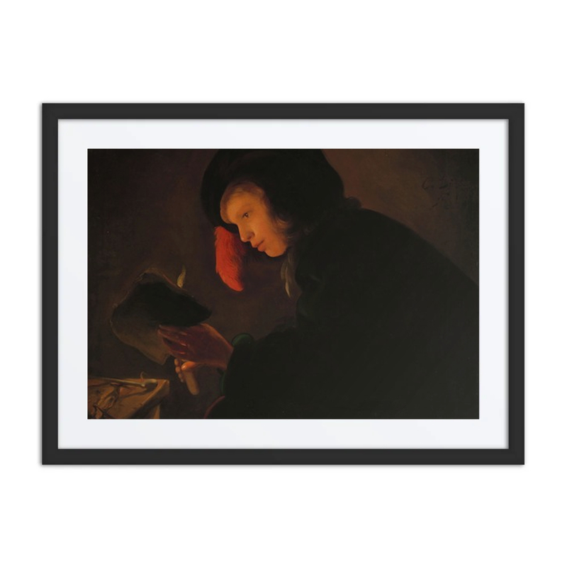 Young Man by Candlelight