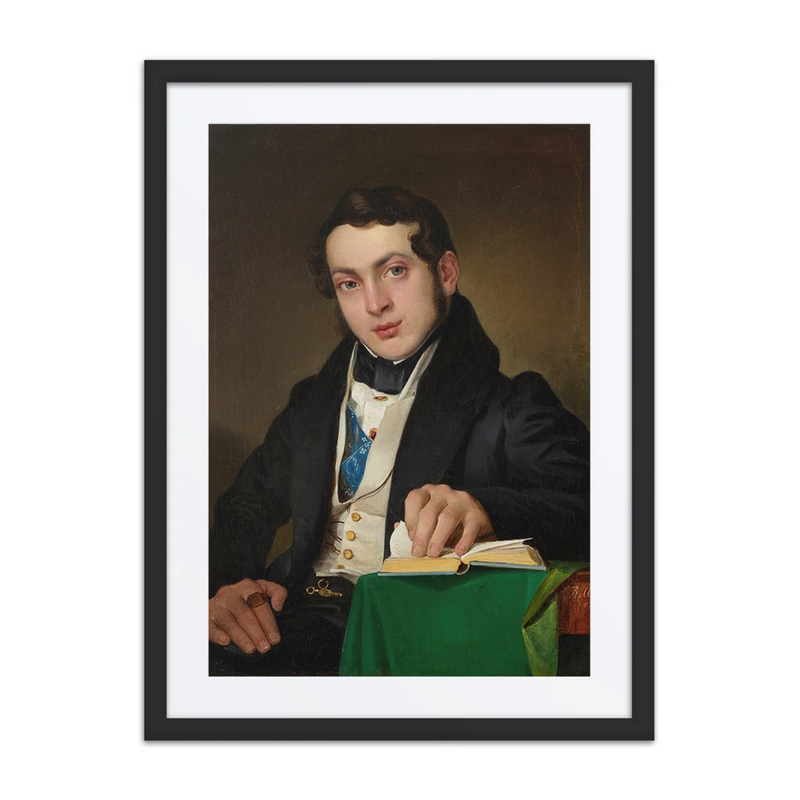Young Man in a Black Coat