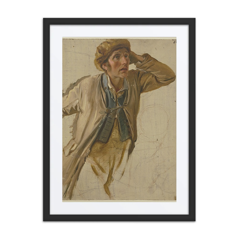 Young Peasant with Brown Cap