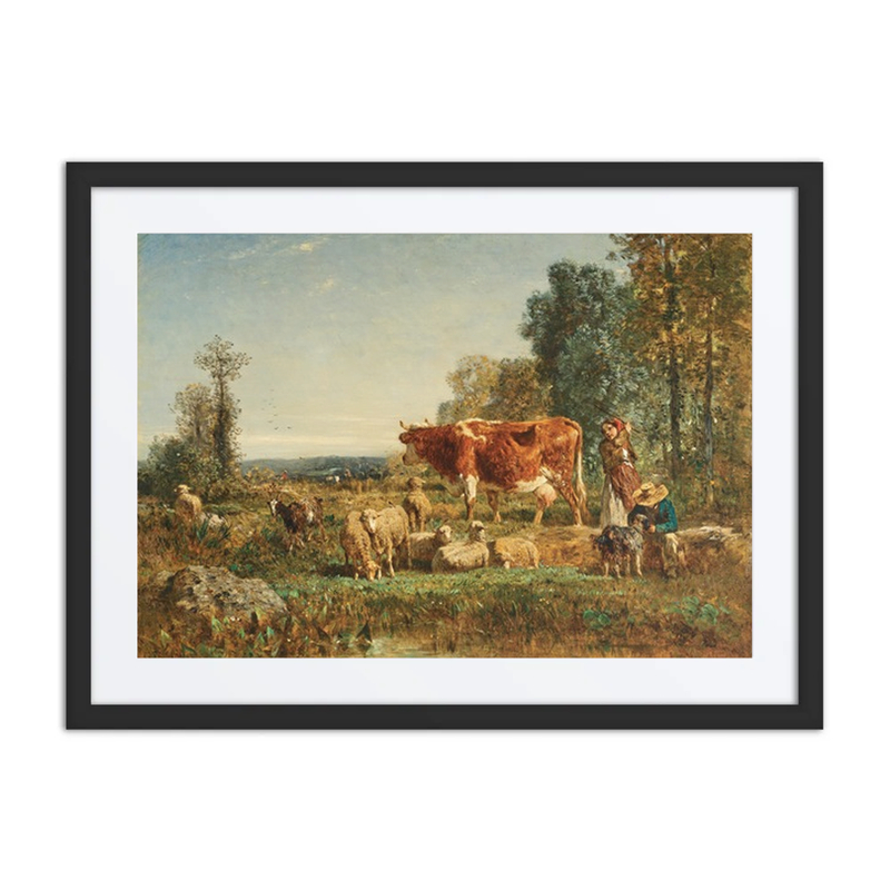 Young Shepherds with Their Cattle