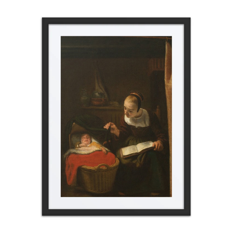 Young Woman at a Cradle