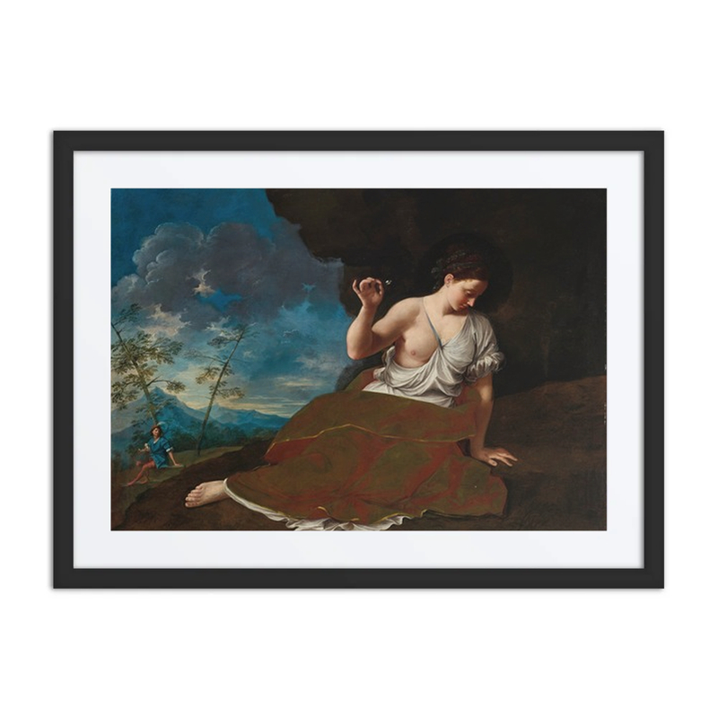Young Woman Holding a Flower