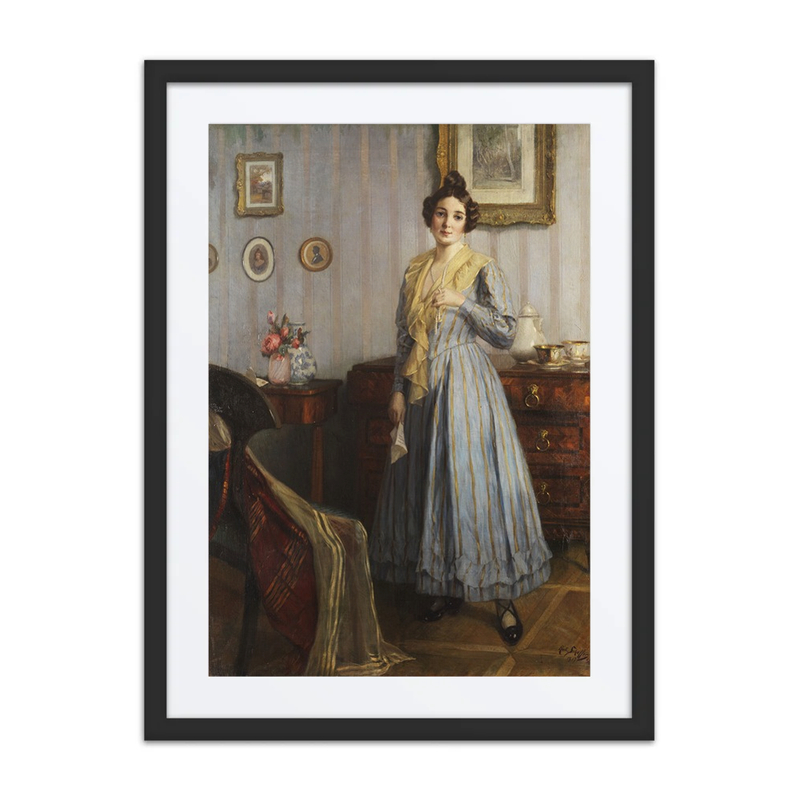 Young Woman in a Biedermeier Interior