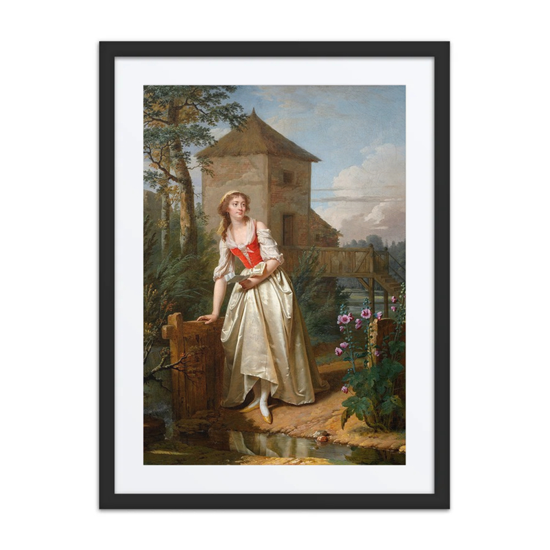 Young Woman in an English Garden