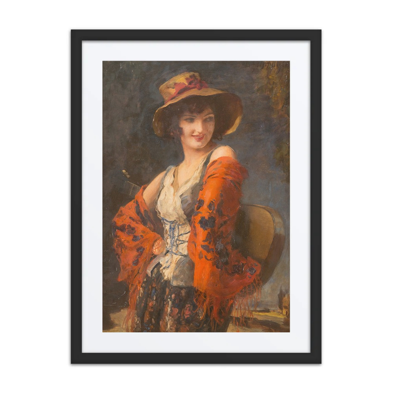 Young Woman with Guitar