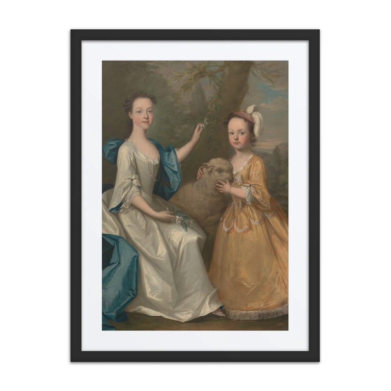 Young Women with a Lamb